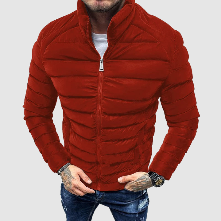 Herren Gesteppt Jacke | Reißverschluss