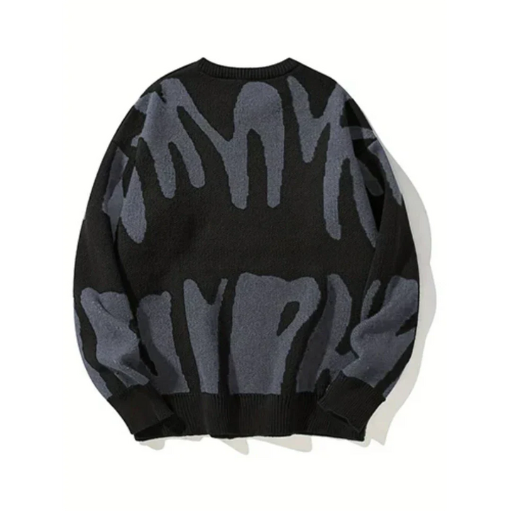 Herren-Strickpullover mit Rundhalsausschnitt | Langarm