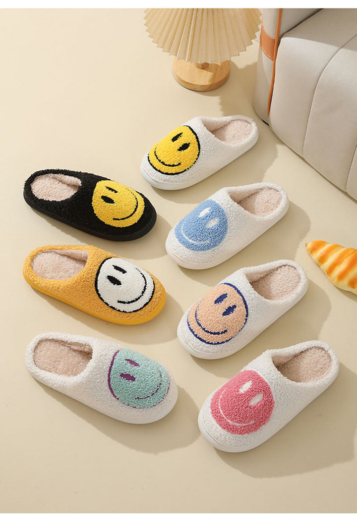Unisex Smiley Gesicht weiche Hausschuhe | Innen