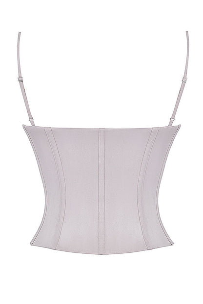Damen Elegant Besticktes Korsett | Lavendel