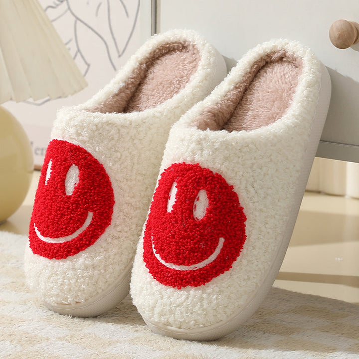 Unisex Smiley Gesicht weiche Hausschuhe | Innen
