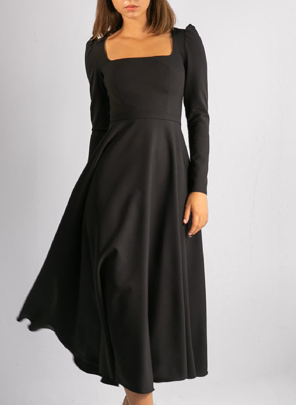 Damen A-Linie Braut Kleid | Midi