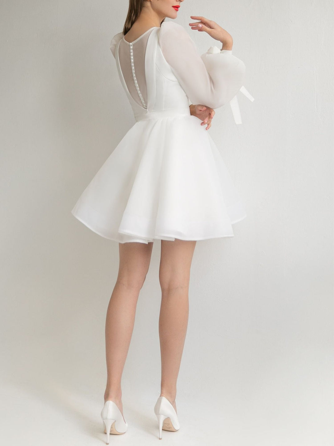 Damen Prinzessin Stil Braut Kleid | Mini