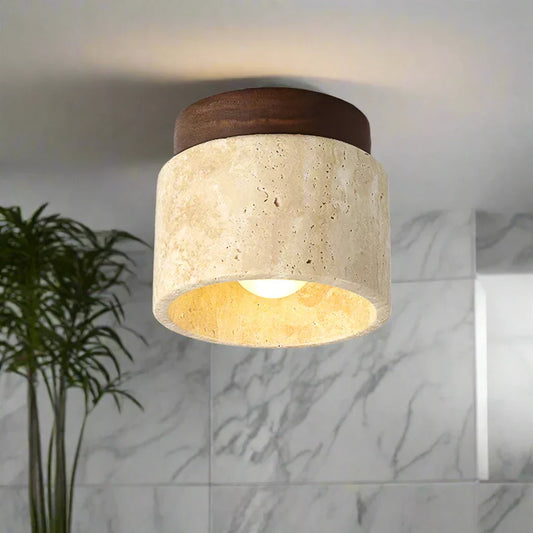 StoneCraft Deckenleuchte Mit Rustikalem Design – Perfekte Ergänzung für ein gemütliches Ambiente.