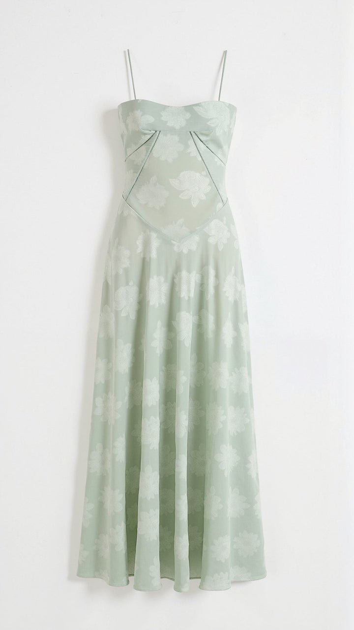 Damen Floral Ärmellos Brautkleid | Maxi