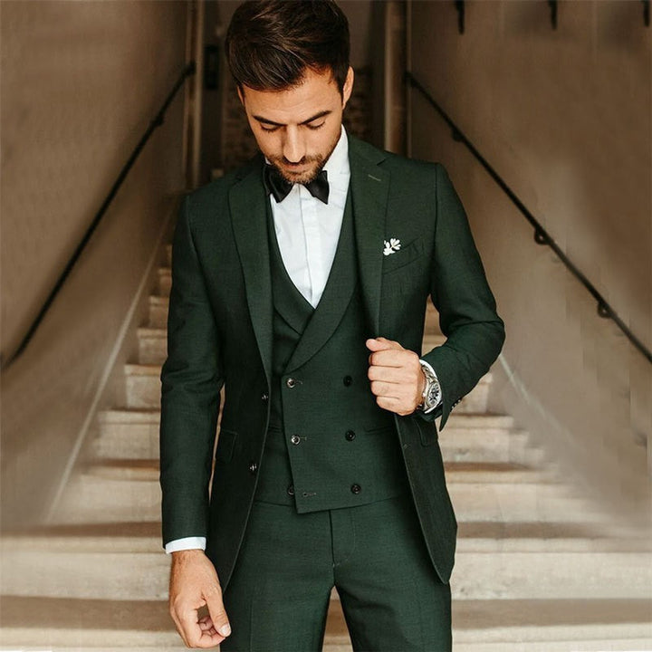 Herren Klassisch Formelle 3-teilige Hochzeit Gast Anzug Set | Stilvoll