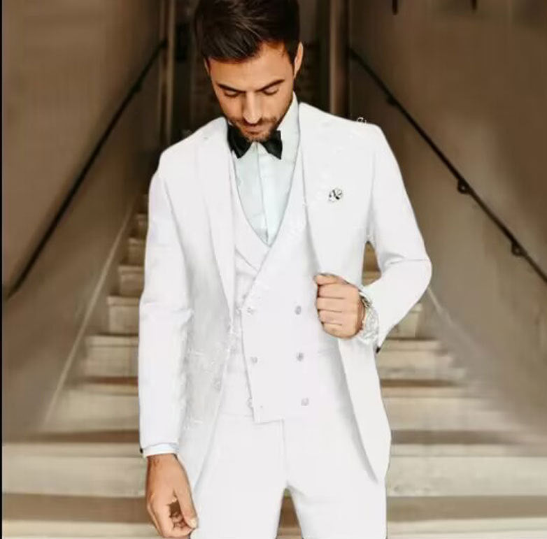 Herren Klassisch Formelle 3-teilige Hochzeit Gast Anzug Set | Stilvoll