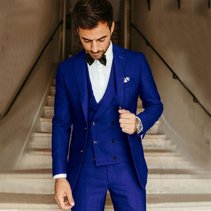 Herren Klassisch Formelle 3-teilige Hochzeit Gast Anzug Set | Stilvoll