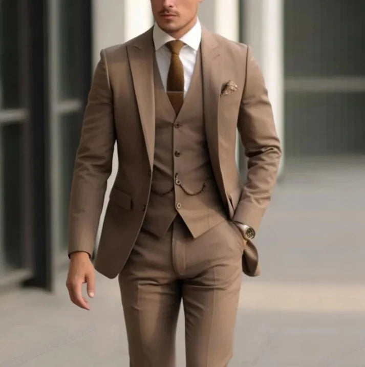 Dreiteiliger Hochzeitsgast Anzug für Herren | Elegante