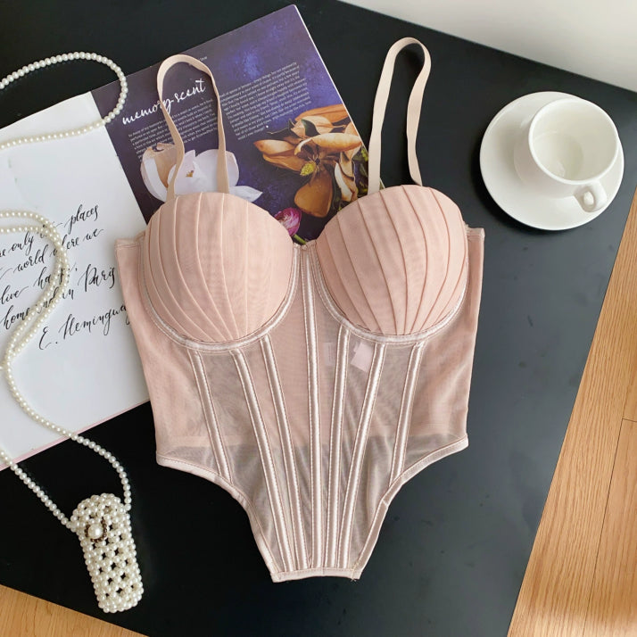Damen Sommer Korsett Oberteil