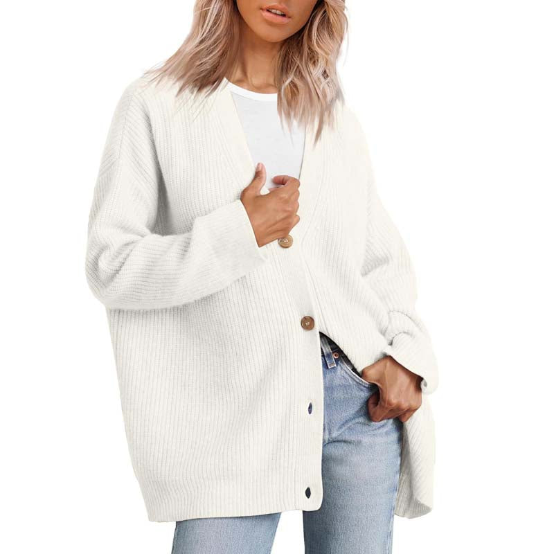 Damen Einfach Strickjacke | Warme