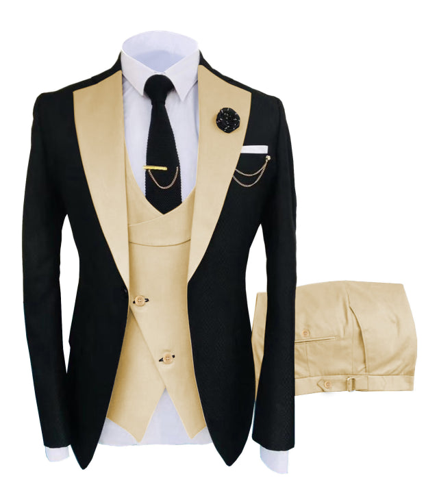 Herren 3-Piece Schlanke Passform Formelle Hochzeit Gast Anzug Set | Moderne