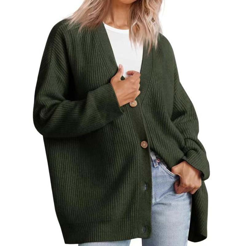 Damen Einfach Strickjacke | Warme