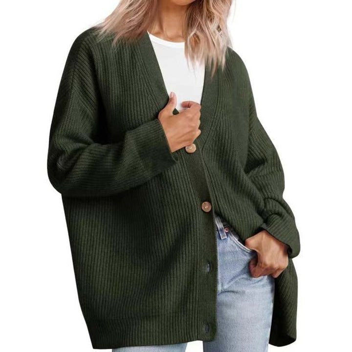 Damen Einfach Strickjacke | Warme