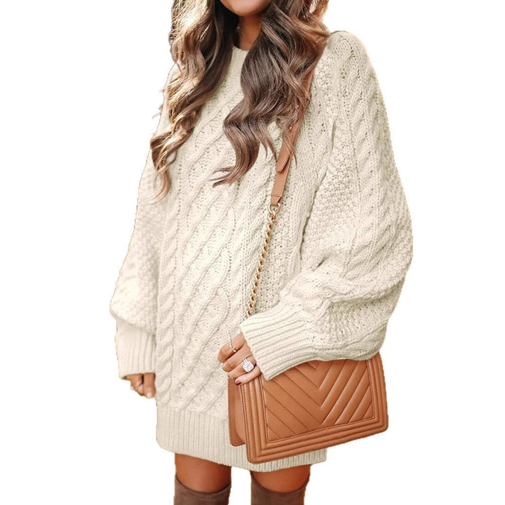 Damen Gemütlich Strickkleid | Mini