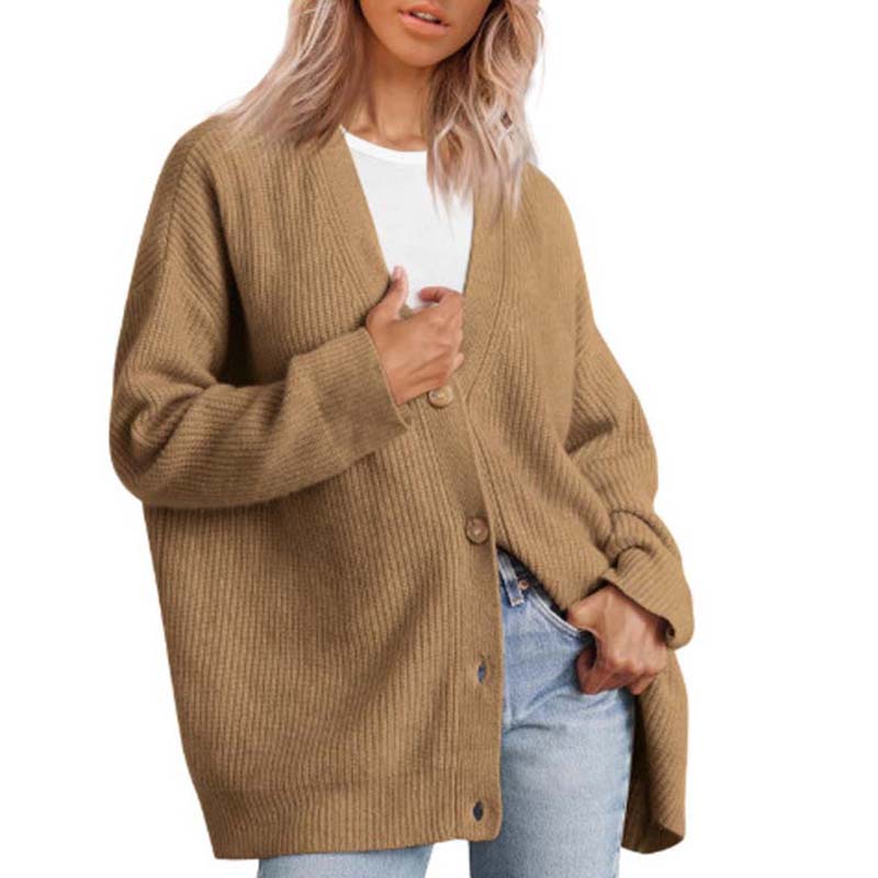 Damen Einfach Strickjacke | Warme