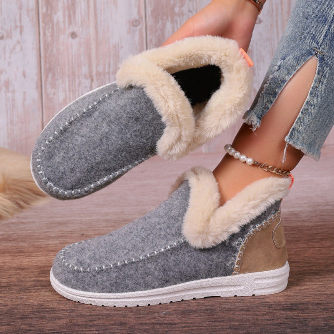 Damen Winterschnee Stiefel | Slip-on