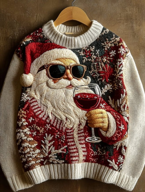 Vintage Weihnachtpullover Damen | Übergroß