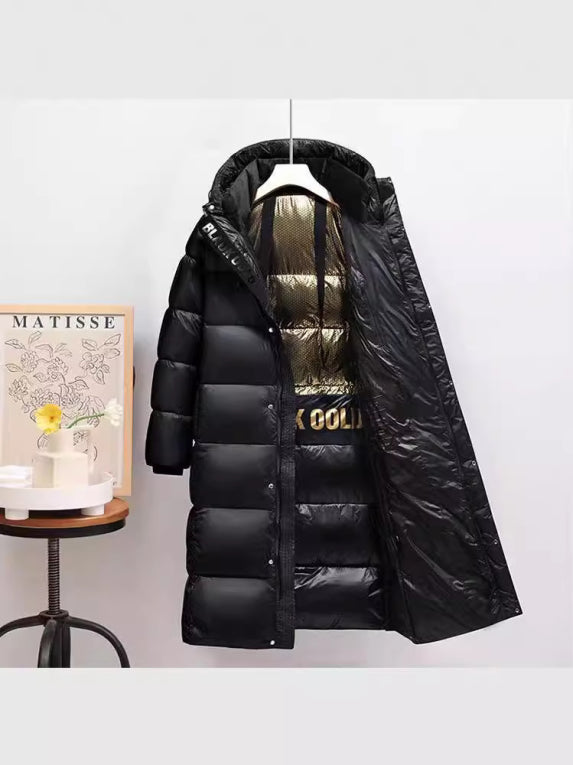 Herren Lang Winter Jacke | Mit Kapuze