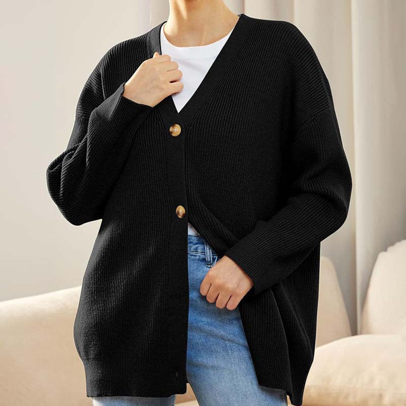 Damen Einfach Strickjacke | Warme