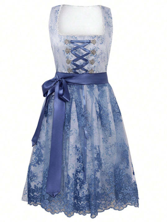 Damen Mode Oktoberfest Dirndl Kleid