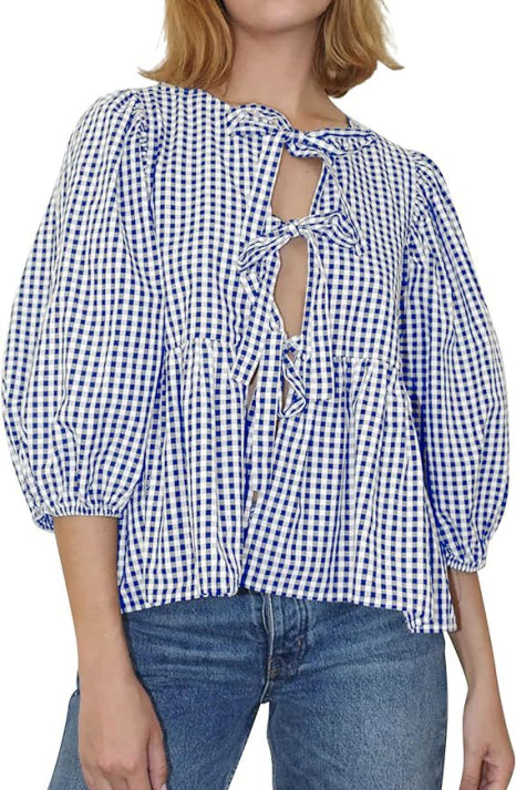 Damen Bluse Mit Puffärmeln | Lässig