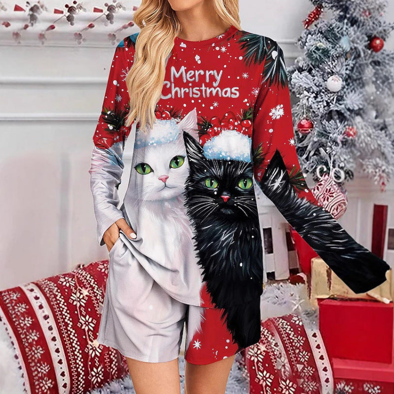 Weihnachtpyjama für Damen | Setzen