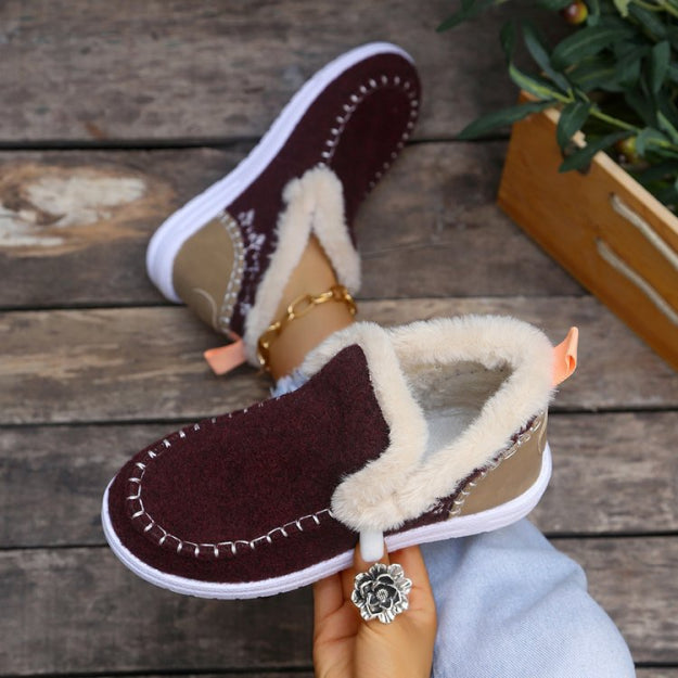 Damen Winterschnee Stiefel | Slip-on
