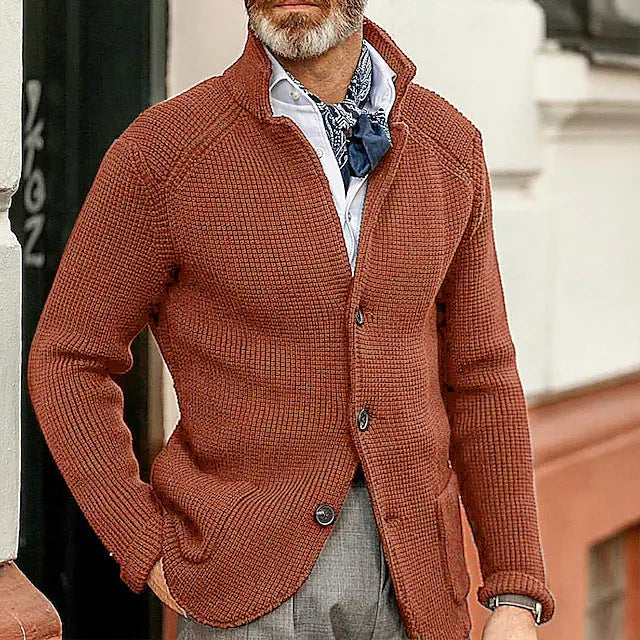Herren Warme Strickjacke | Strick