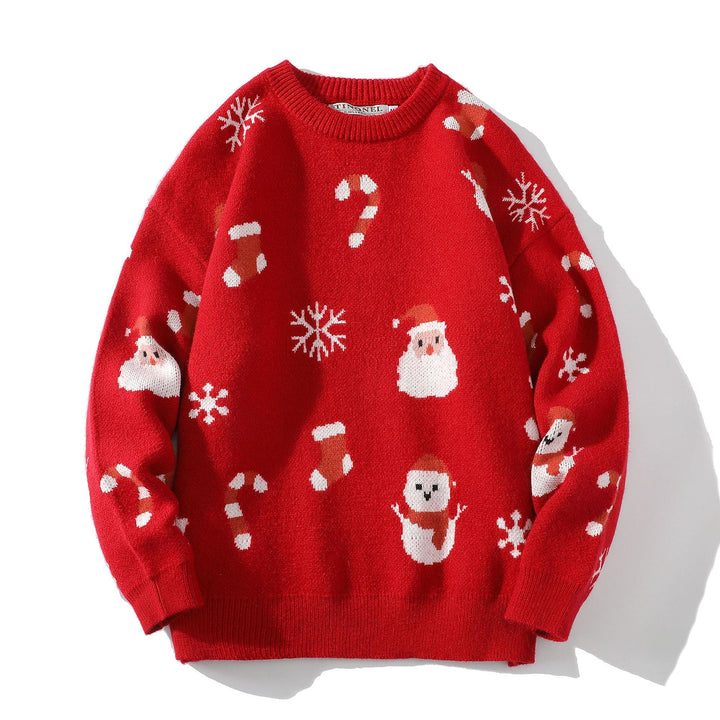 Gemütlich Weihnachtpullover Damen | Gestrickt
