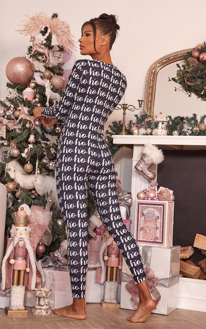 Weihnachtjumpsuit Damen | Lange Ärmel