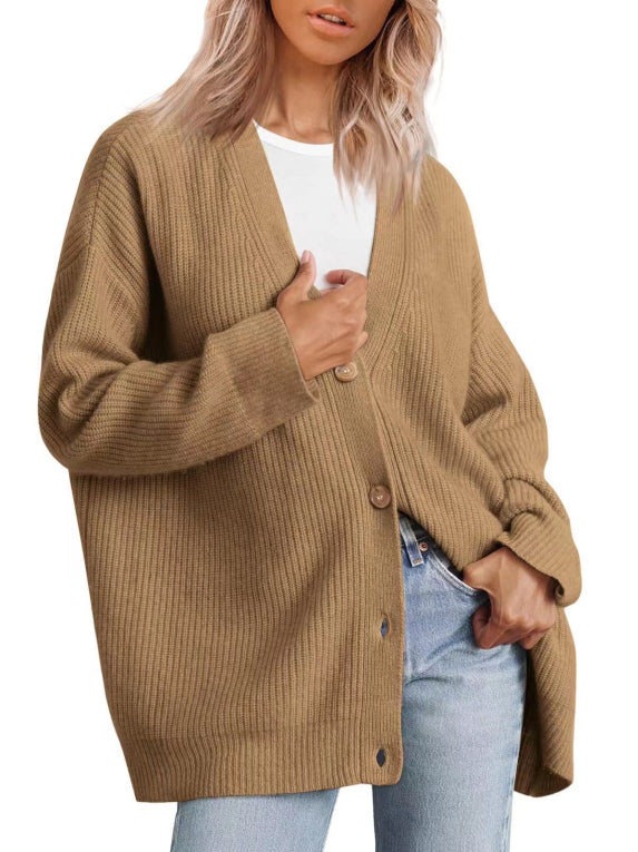 Damen Einfach Strickjacke | Warme