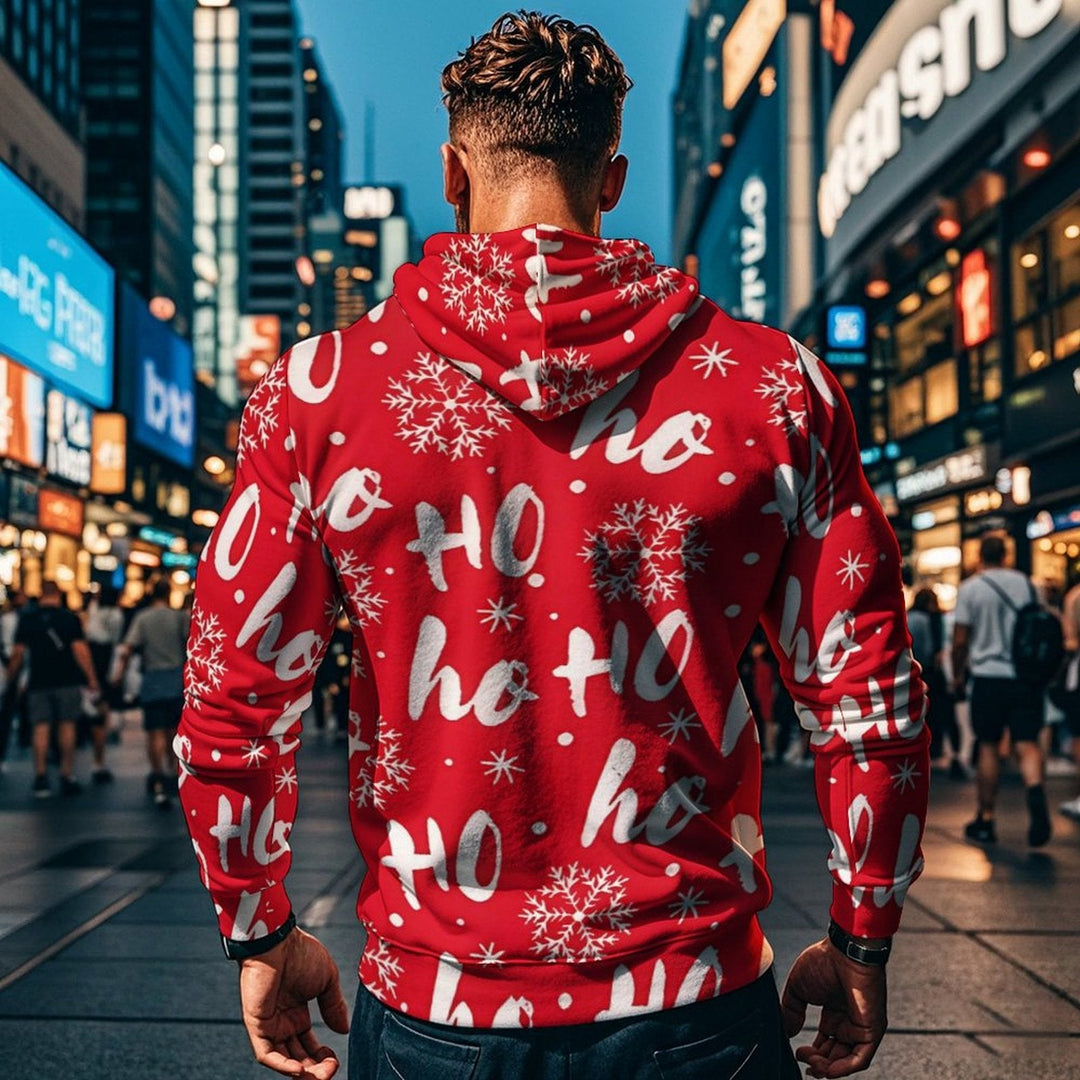 Weihnachtkapuzenpullover Herren | Farbenfrohes Design