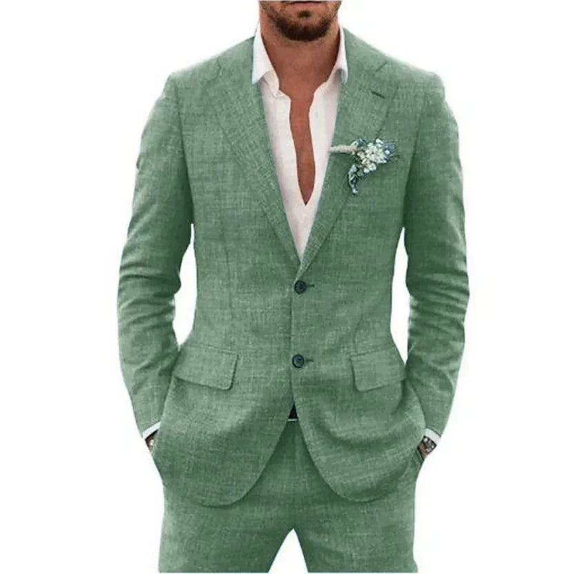 Herren Leicht 2-Teiler Hochzeitsgast Anzug Set | Sommer