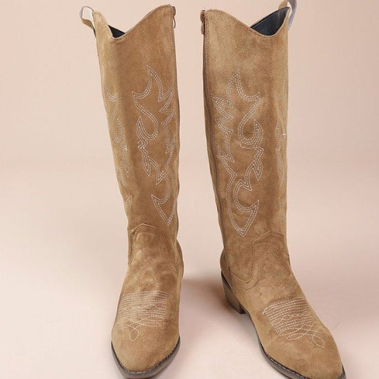 Damen Hohe Cowboy Stiefel | Stilvoll