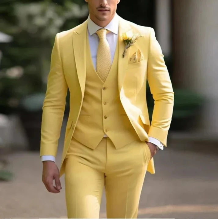Dreiteiliger Hochzeitsgast Anzug für Herren | Elegante