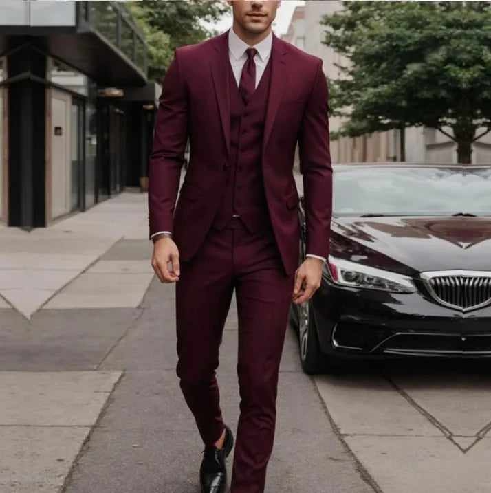 Dreiteiliger Hochzeitsgast Anzug für Herren | Elegante
