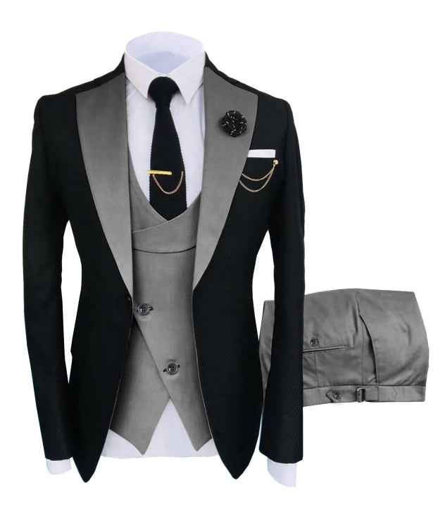 Herren 3-Piece Schlanke Passform Formelle Hochzeit Gast Anzug Set | Moderne