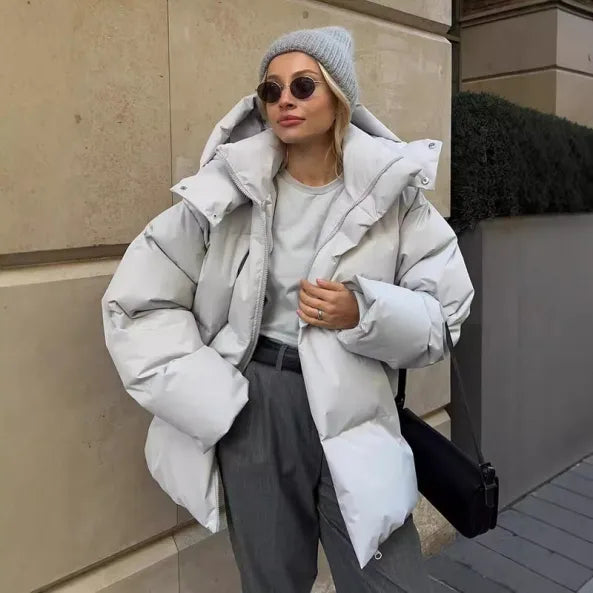 Damen Winter Puffer Jacke | Mit Kapuze