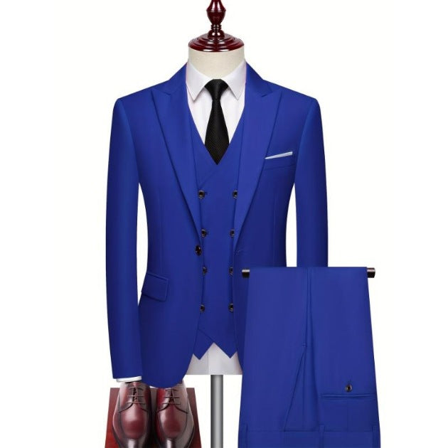 Herren Moderne Klassisch 3-Teilig Hochzeitsgast Anzug Set | Formelle