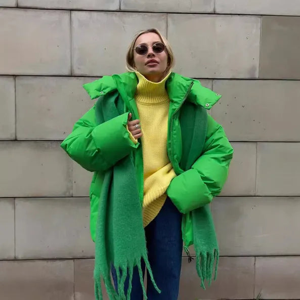 Damen Winter Puffer Jacke | Mit Kapuze