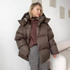 Damen Winter Puffer Jacke | Mit Kapuze