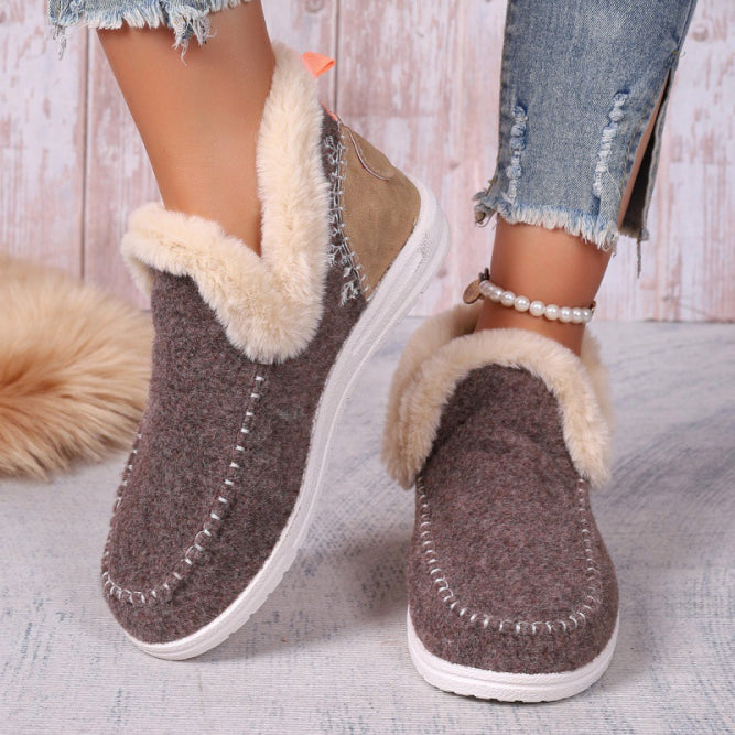 Damen Winterschnee Stiefel | Slip-on