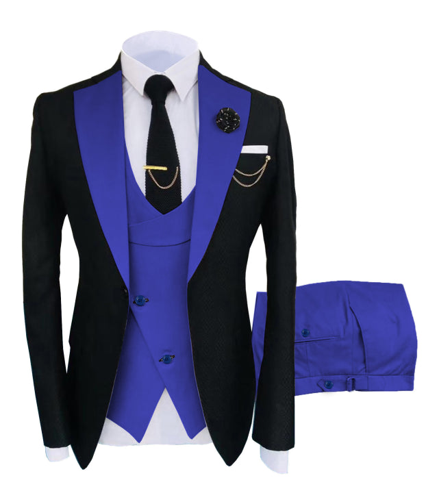 Herren 3-Piece Schlanke Passform Formelle Hochzeit Gast Anzug Set | Moderne