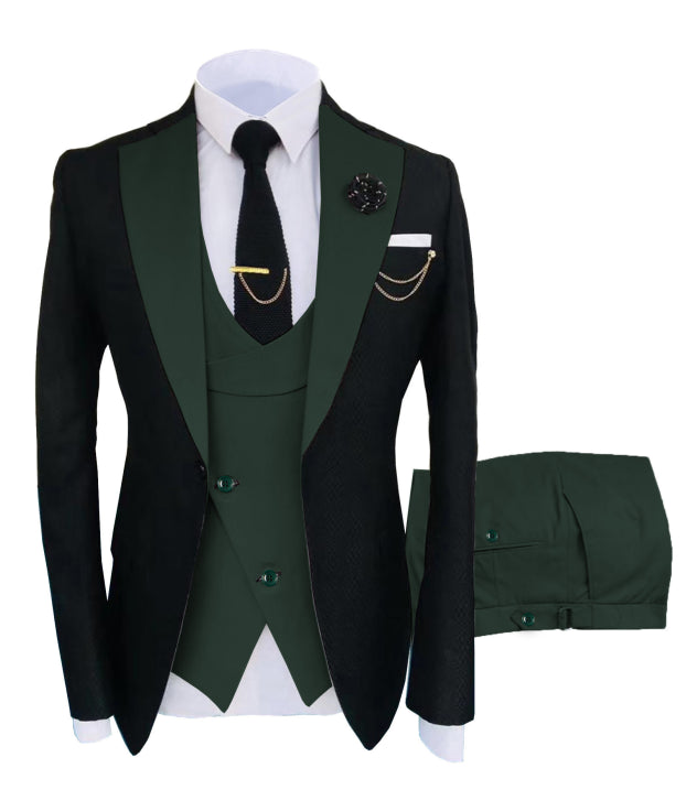 Herren 3-Piece Schlanke Passform Formelle Hochzeit Gast Anzug Set | Moderne