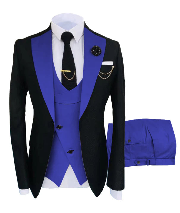 Herren 3-Piece Schlanke Passform Formelle Hochzeit Gast Anzug Set | Moderne
