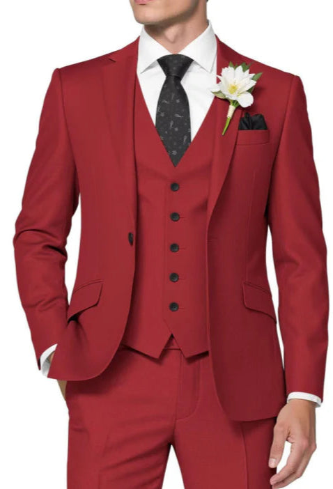 Herren Moderner Hochzeitsgast-Anzug Set | Schlanke Passform