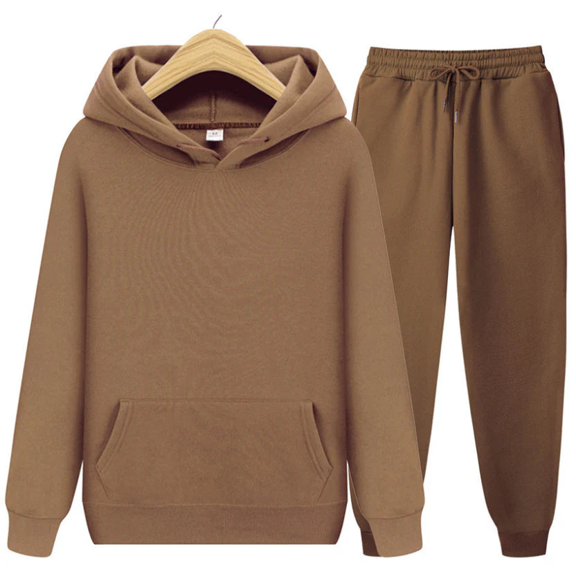 Herren Kapuzenpullover und Jogginghose Set | Lockere Passform