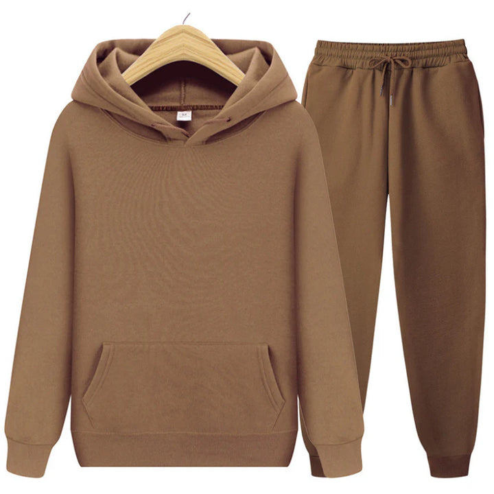 Herren Kapuzenpullover und Jogginghose Set | Lockere Passform