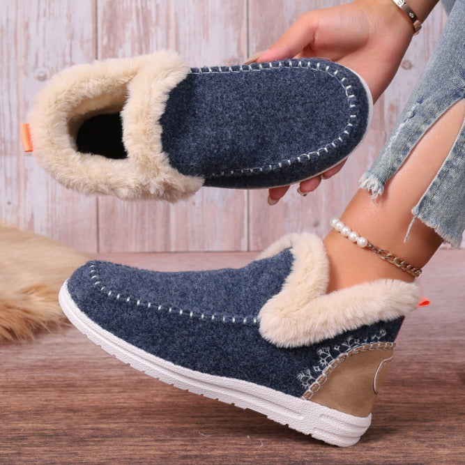 Damen Winterschnee Stiefel | Slip-on